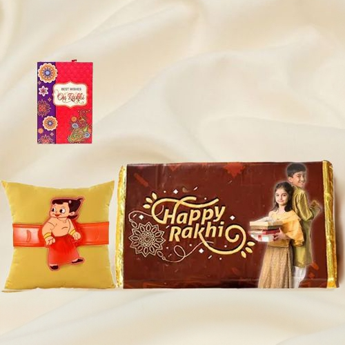 Kids Rakhi & Chocolate Delight Set