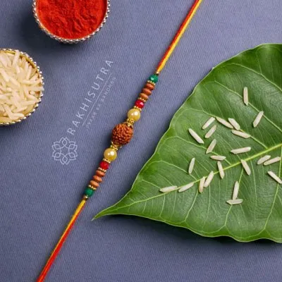 Rudraksh Rakhi Sets