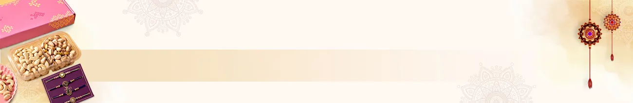 4 Rakhi Sets With Dry Fruits