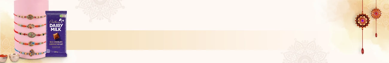 5 Rakhi Sets with Chocolates